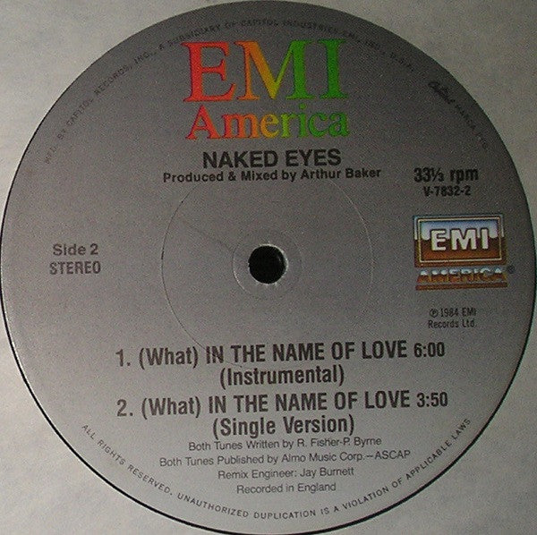 (What) In The Name Of Love Naked Eyes