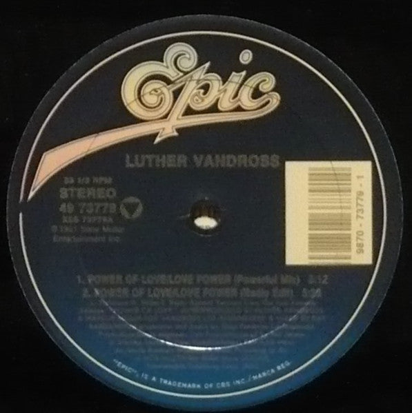 Power Of Love / Love Power (12" Power Mixes) Luther Vandross