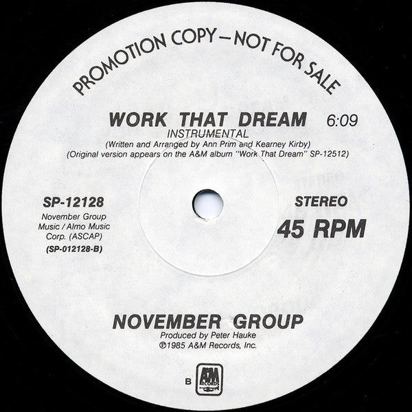 Work That Dream November Group