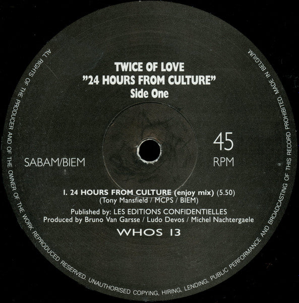 24 Hours From Culture Twice Of Love