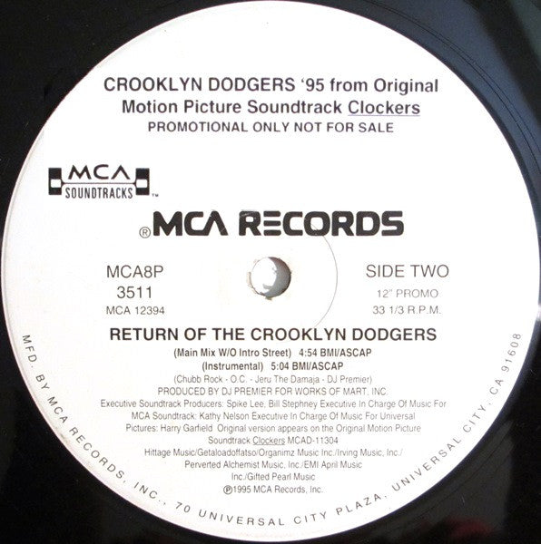 Return Of The Crooklyn Dodgers Crooklyn Dodgers '95