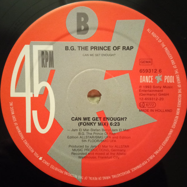 Can We Get Enough? B.G. The Prince Of Rap