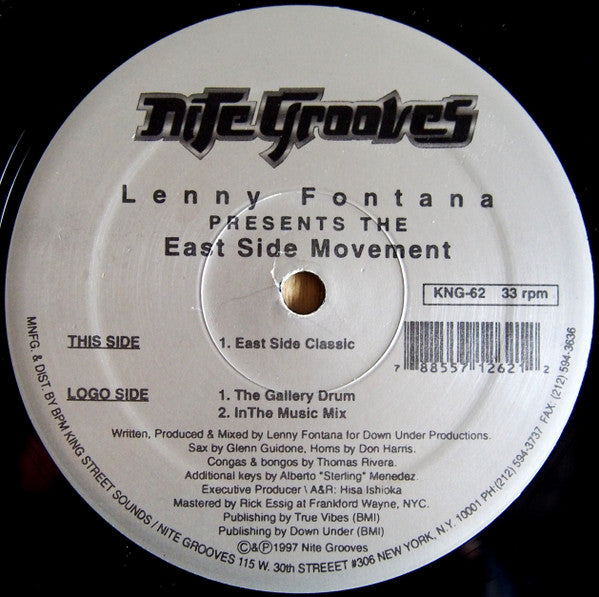 Inner City Lenny Fontana,Eastside Movement