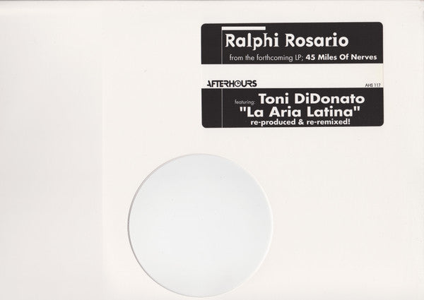 La Aria Latina Ralphi Rosario,Toni DiDonato