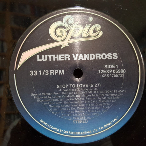 Stop To Love Luther Vandross