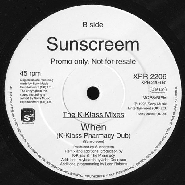 The K-Klass Mixes (When) Sunscreem