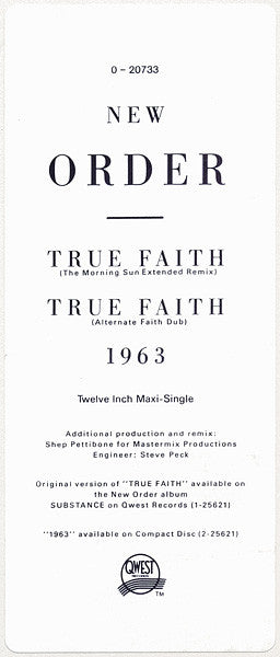 True Faith / 1963 | Rectangle Triangle