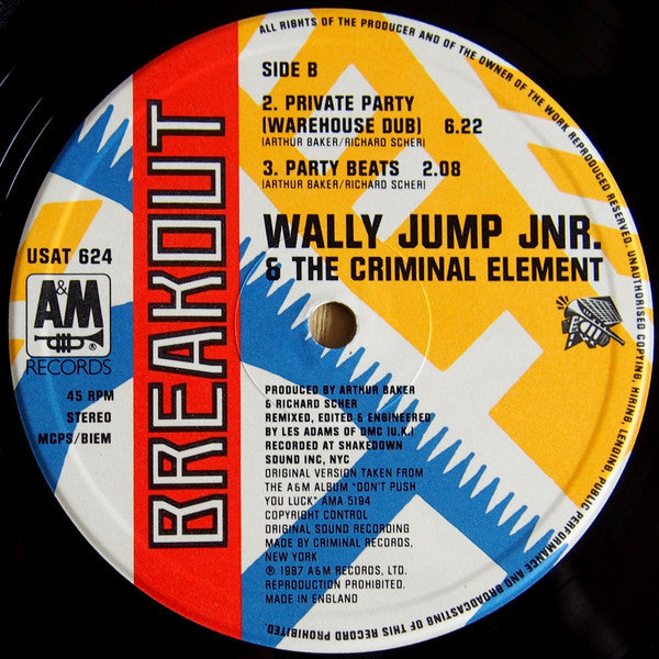 Private Party Wally Jump Jr & The Criminal Element