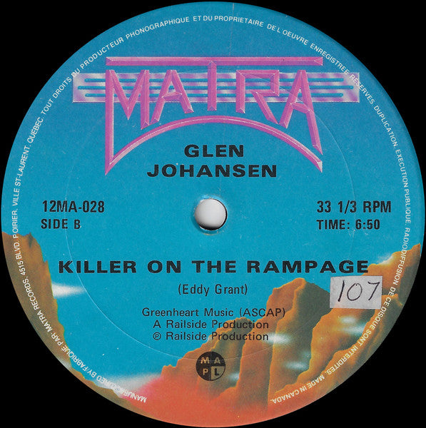 Killer On The Rampage Glen Johansen