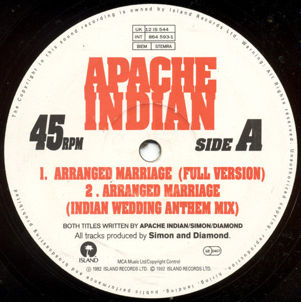 Arranged Marriage Apache Indian