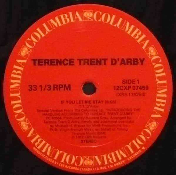 If You Let Me Stay Terence Trent D'Arby