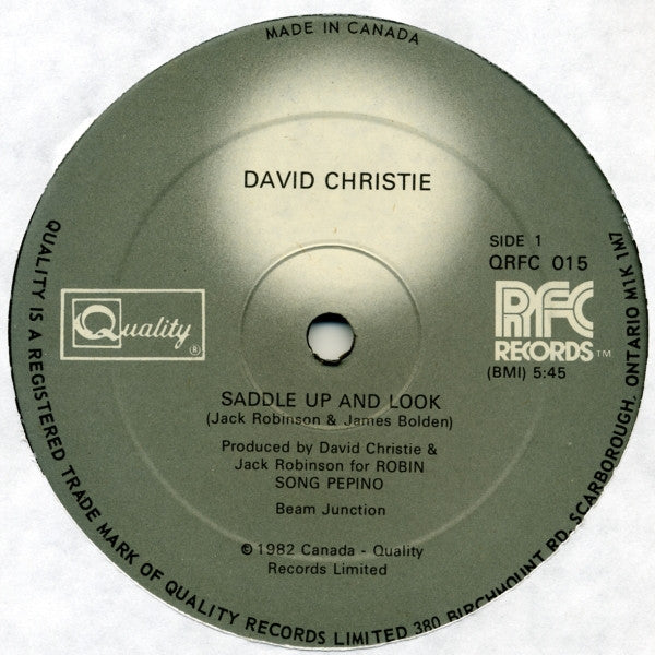 Saddle Up And Look David Christie