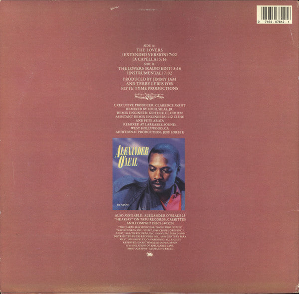 The Lovers (Special 12" Mixes) Alexander O'Neal