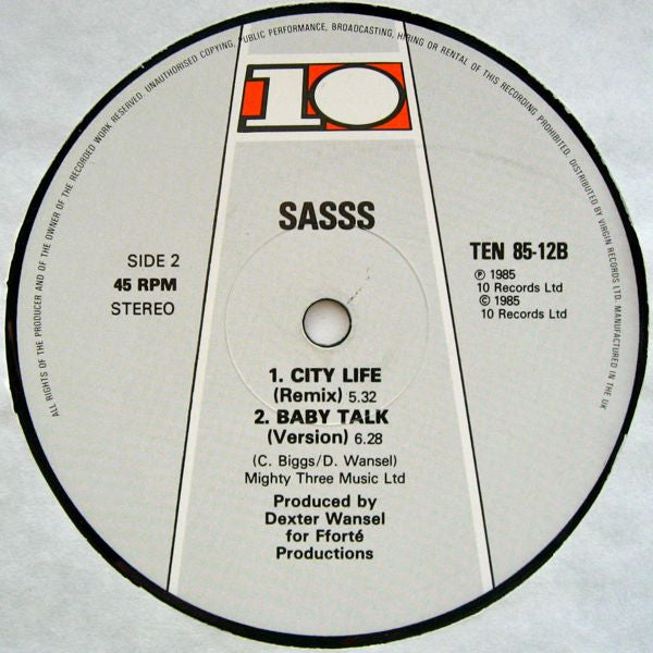 Baby Talk (Extended) Sasss