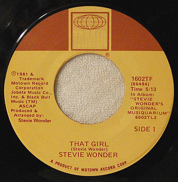 Stevie Wonder - That Girl / All I Do