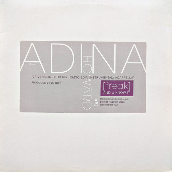 (Freak) And U Know It Adina Howard