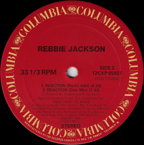 Reaction Rebbie Jackson