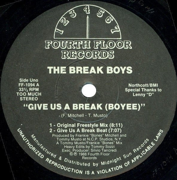 Give Us A Break (Boyee) The Break Boys