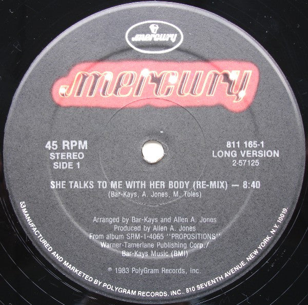 She Talks To Me With Her Body (Re-mix) Bar-Kays