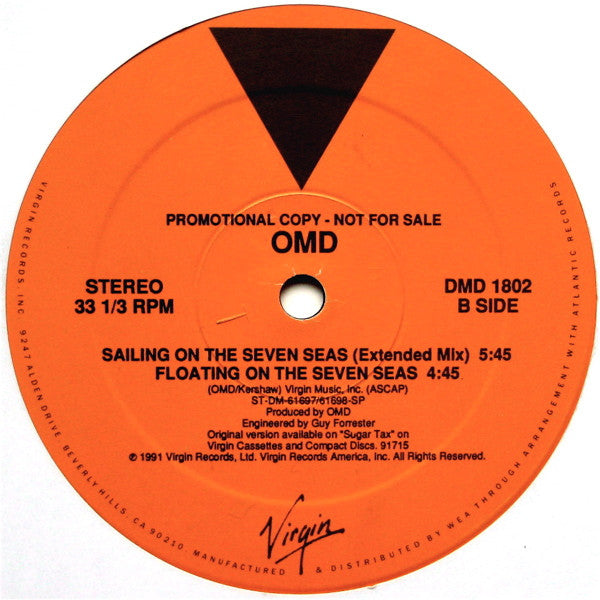 Sailing On The Seven Seas Orchestral Manoeuvres In The Dark