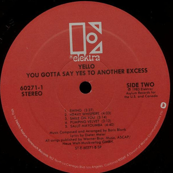 You Gotta Say Yes To Another Excess Yello