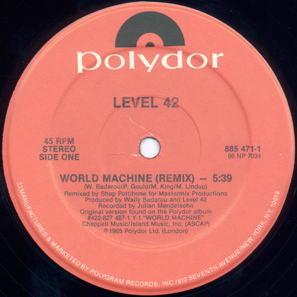 World Machine (The Shep Pettibone Remix) Level 42
