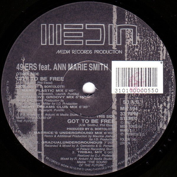 Got To Be Free 2 49ers,Ann-Marie Smith