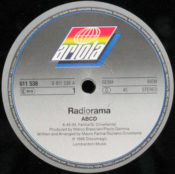 ABCD / I Don't Wanna Loose You Radiorama