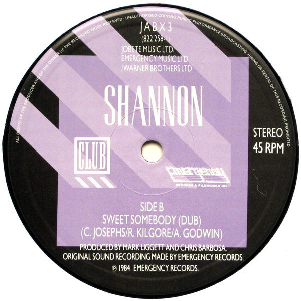 Sweet Somebody (Special Extended Version) Shannon