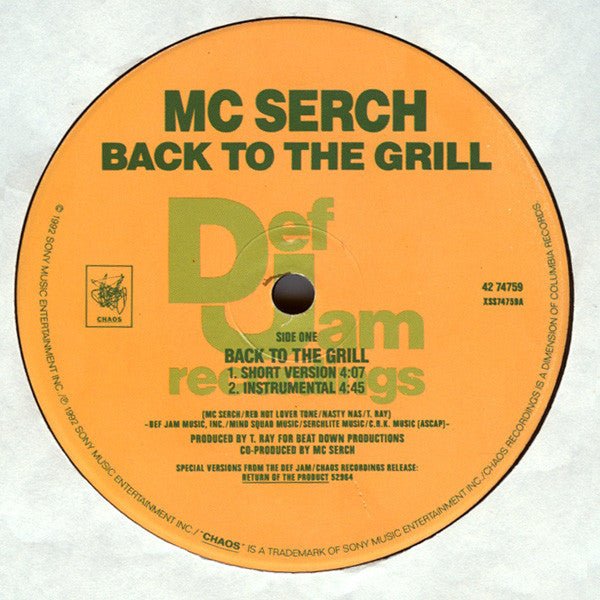 Back To The Grill MC Serch
