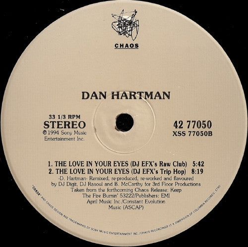 The Love In Your Eyes Dan Hartman