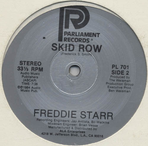 Skid Row Fabulous Freddie Starr