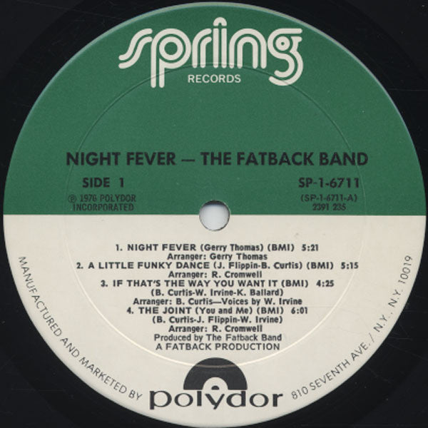 Night Fever The Fatback Band