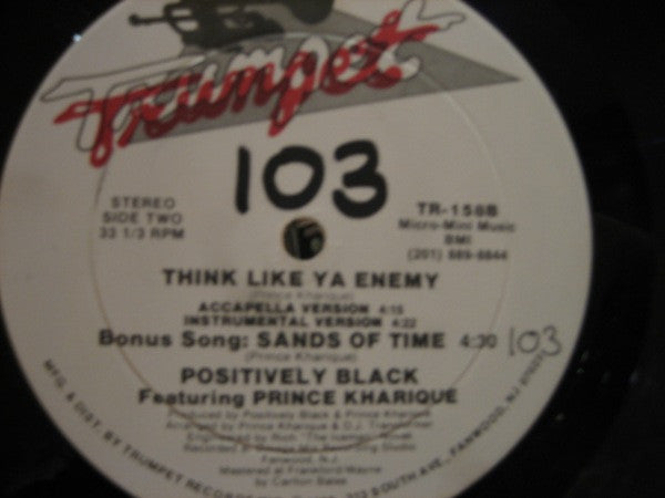 Think Like Ya Enemy Positively Black,Prince Kharique