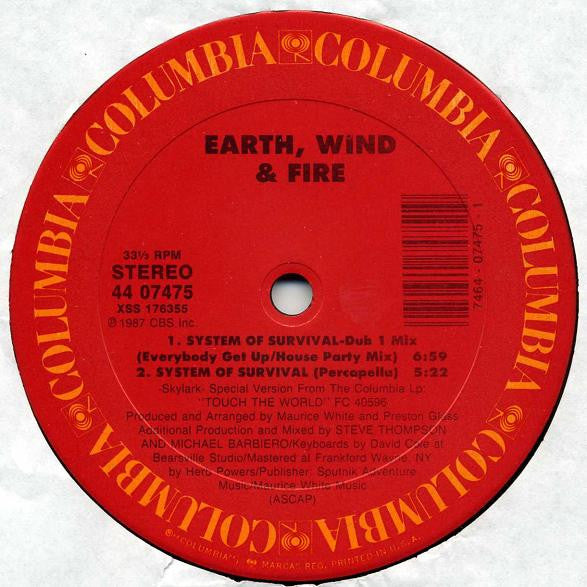 System Of Survival (12" Mixes) Earth, Wind & Fire