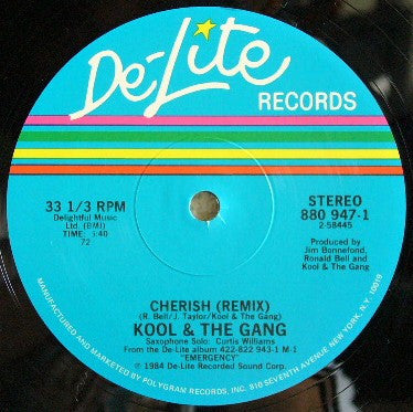 Fresh / Misled (Special Mix) / Cherish (Remix) Kool & The Gang