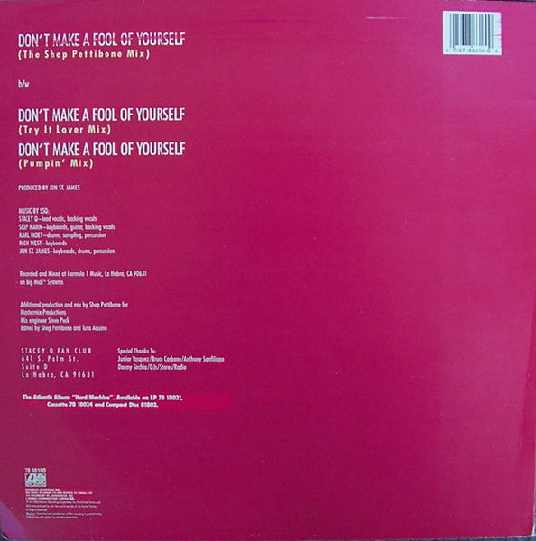 Don't Make A Fool Of Yourself Stacey Q