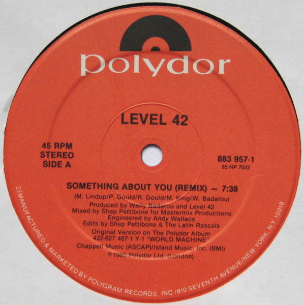 Something About You Level 42