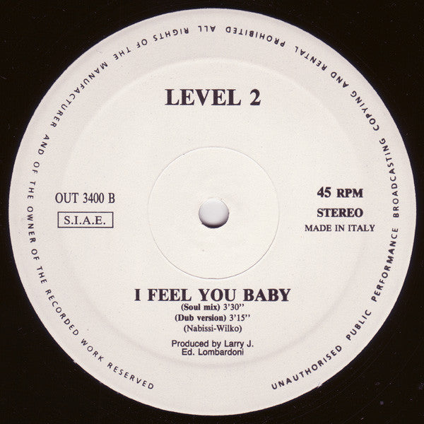 I Feel You Baby Level 2