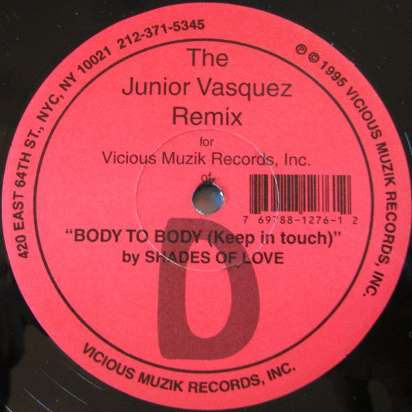 Body To Body (Keep In Touch) (The Junior Vasquez Remixes) | Rectangle Triangle