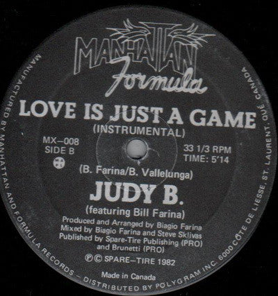 Love Is Just A Game Judy B
