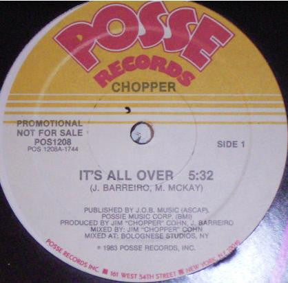 It's All Over Jim "Chopper" Cohn