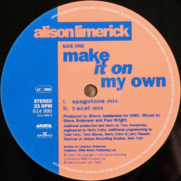 Make It On My Own Alison Limerick