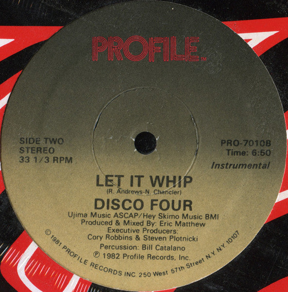 Whip Rap / Let It Whip Disco Four