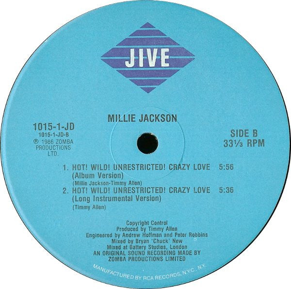 Hot! Wild! Unrestricted! Crazy Love Millie Jackson