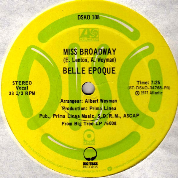 Miss Broadway Belle Epoque