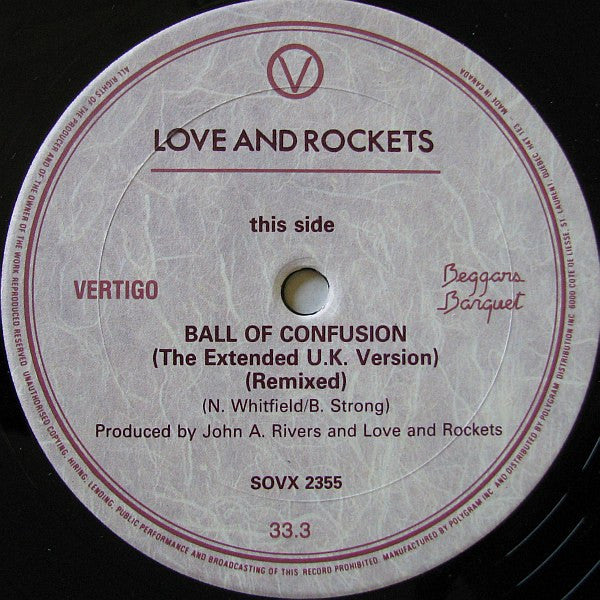 Ball Of Confusion (The 12" Remixes) Love And Rockets