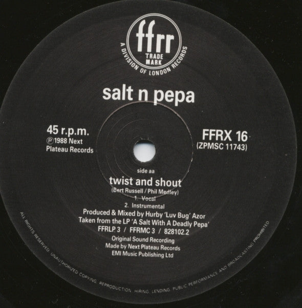 Get Up Everybody / Twist & Shout Salt 'N' Pepa