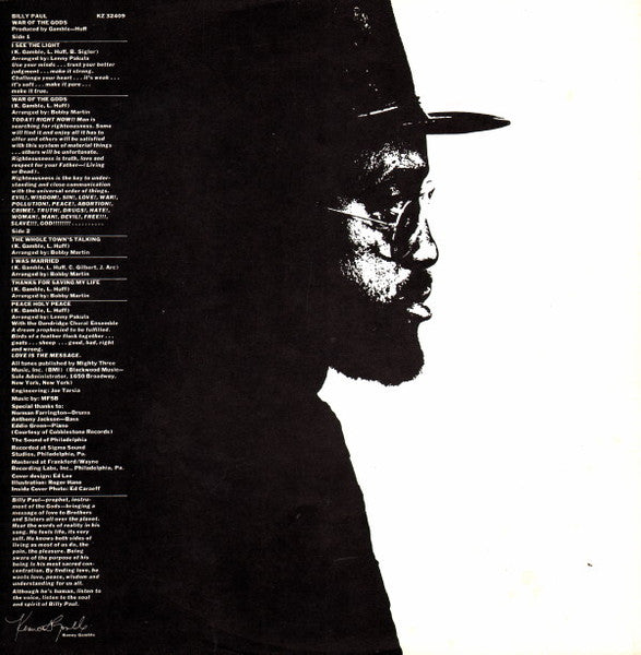 War Of The Gods Billy Paul