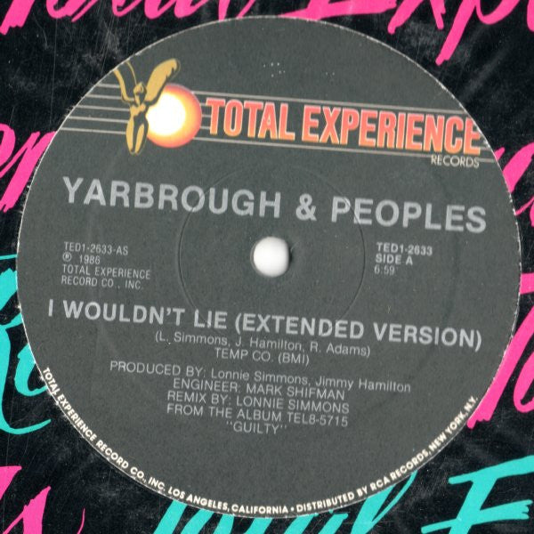 I Wouldn't Lie Yarbrough & Peoples